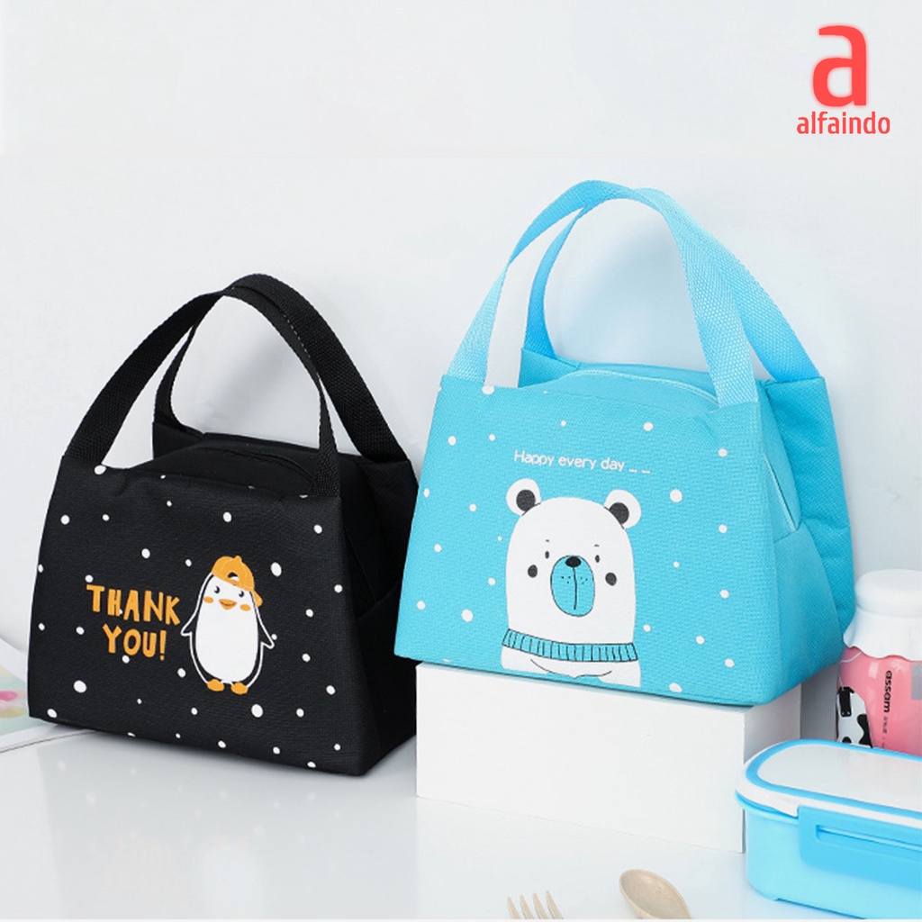 Tas Makan Lunch Box Kotak Makanan Anak Tahan Panas Praktis Motif TM020