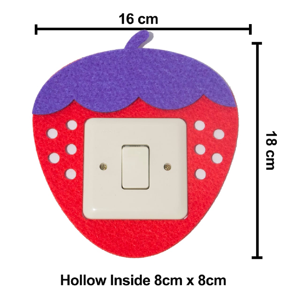 Frame Saklar Hiasan Stop Kontak Strawberry M788