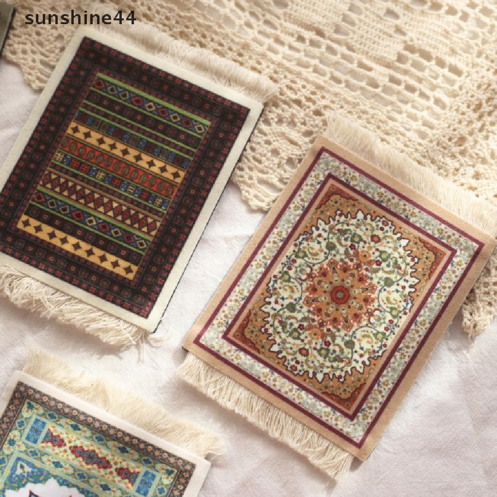 Sunshine Persia Mouse Pad Mini Retro Bahan Woven Untuk laptop