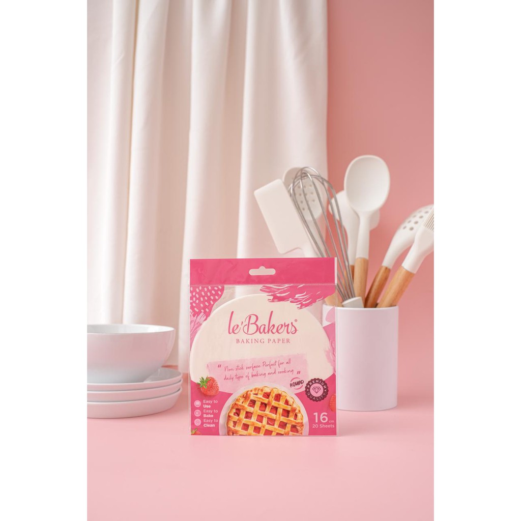 

Le Bakers Baking Paper Baking Parchment Round 16cm