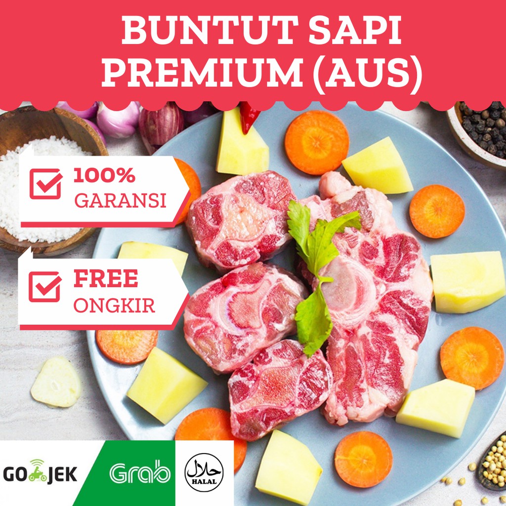 

Buntut Sapi (AUS), 500g / Oxtail / Daging Sop / Daging Sapi