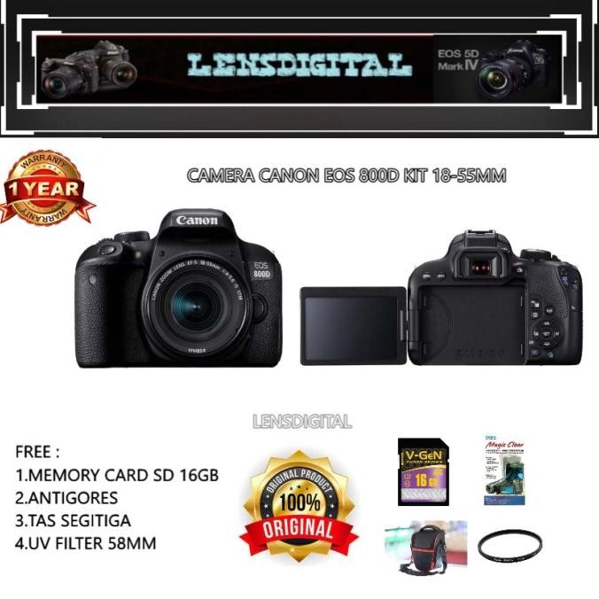 Camera canon 800D 18-55mm / canon 800D kit