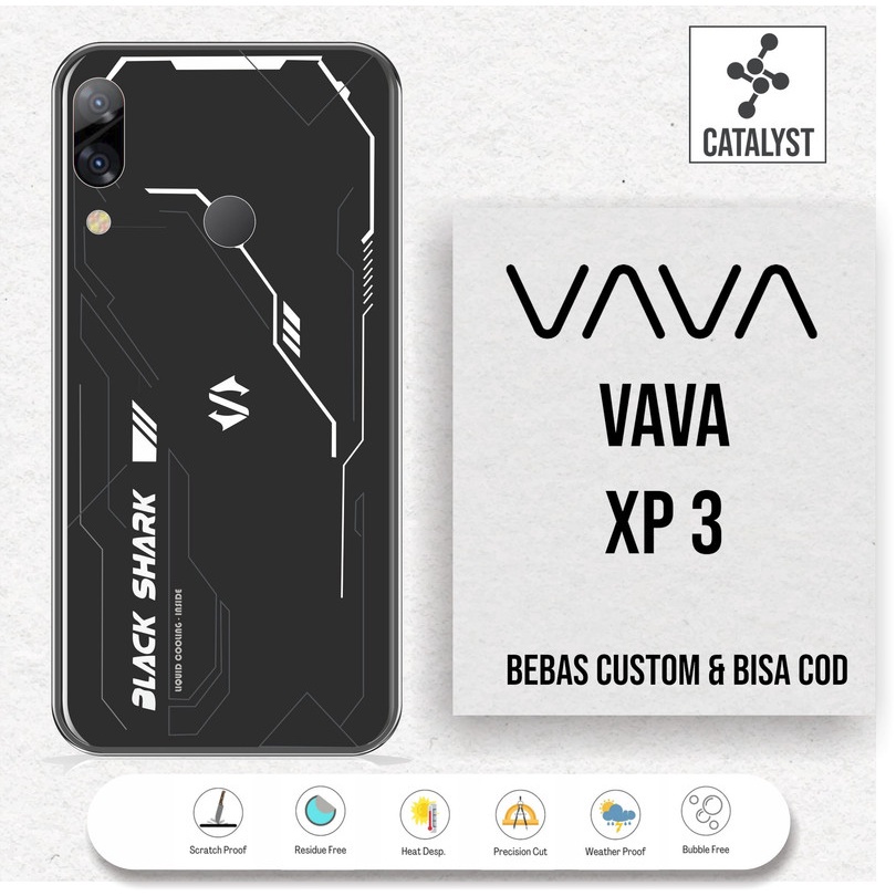 (Buy 1 Get 2) Garskin Skin VAVA XP3 - KODE -JKDF Bisa Custom - Sticker Case