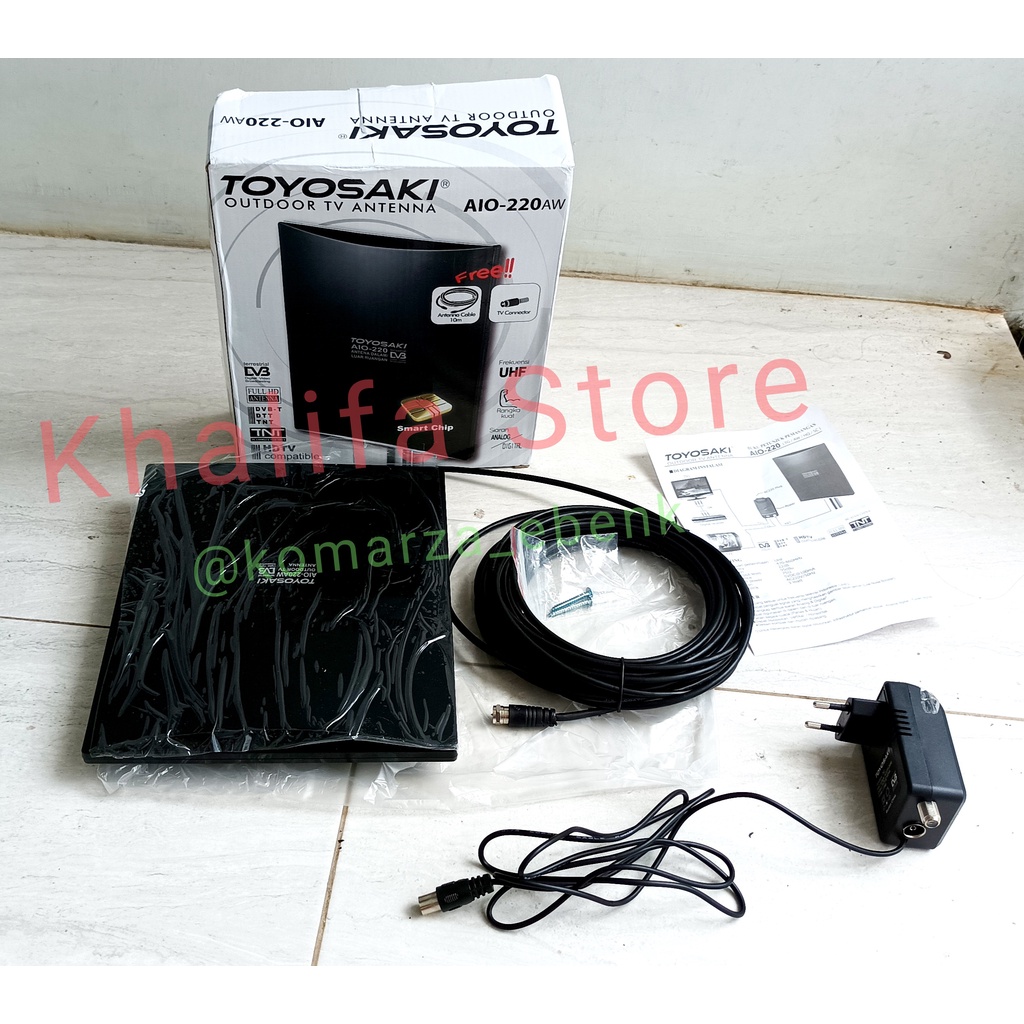 Antena Pemancar TV Digital Analog Smart Chip Indor Outdor merk Toyosaki A10-220AW AIO-220AW AIO 220 