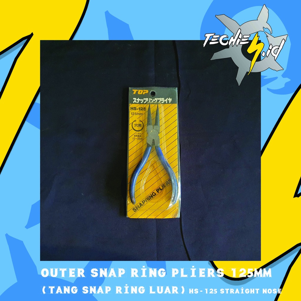 Jual Outer Snap Ring Pliers 125mm (Tang Snap Ring Luar) Straight Nose