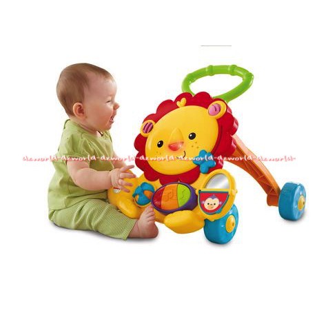 Fisher Price Musical Lion Walker Stroller Baby Push Alat Bantu Jalan Bayi