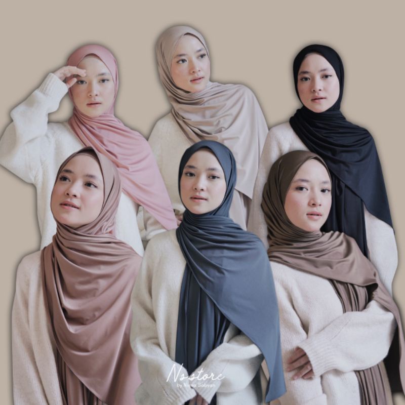 Pashmina Instan Jersey Premium - NS Store - by Nissa Sabyan