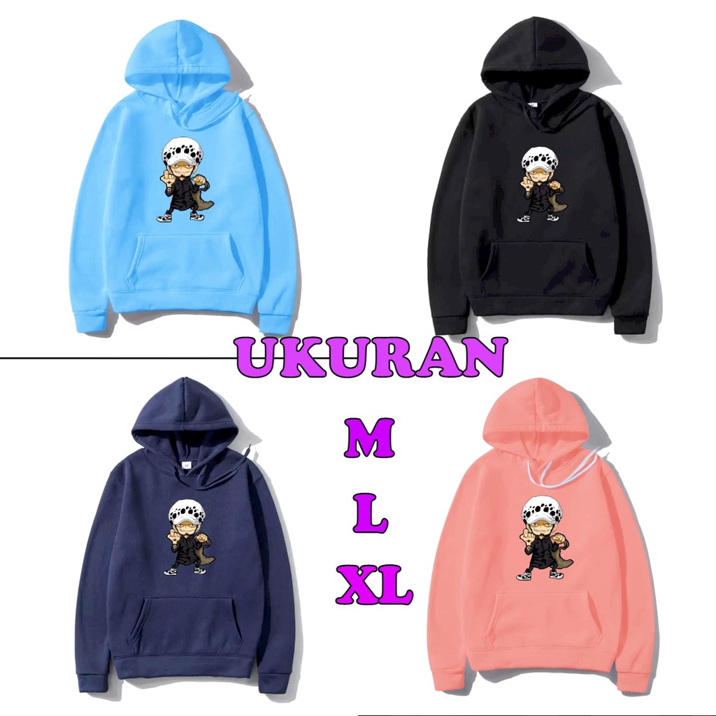 Asgard777 - Hoodie LAW ONE PIECE WARNA 2 / Hoodie / Hoodie pria / hodie / sweater / sweater pria / sweater polos / hoodie cewek