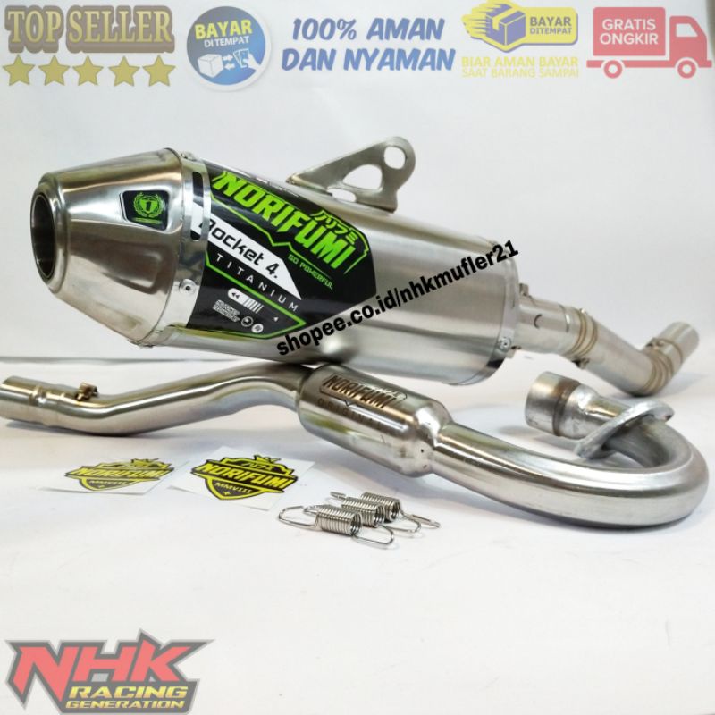 KNALPOT NORIFUMI CRF150 KNALPOT KLX BF L G KNALPOT DTRACKER KNALPOT TIGER TRAIL VIXION TRAIL