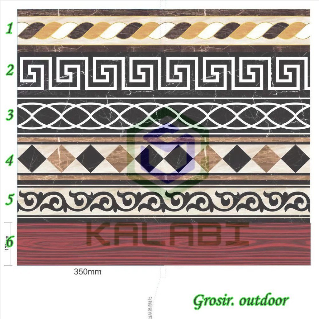 LIST BORDER STIKER 10 METER WALL BORDER