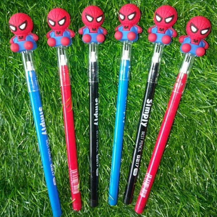 

Lucu Pensil Tinta Susun Karakter Spederman 12 Pcs Sale!!!