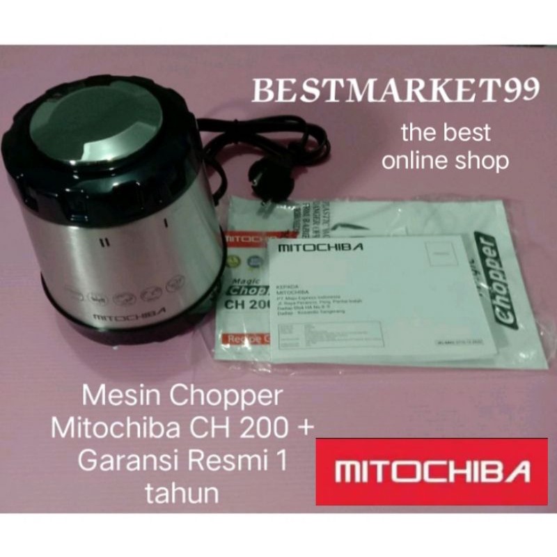 Mesin Mitochiba Chopper CH 100 / CH 200 Original + Kartu Garansi Resmi. (Mesin saja,)