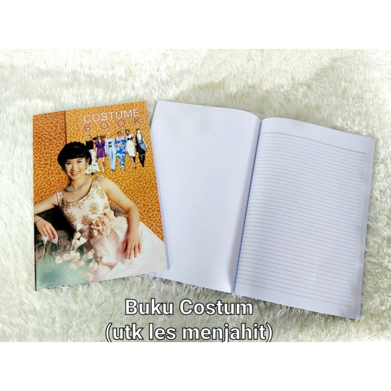 (2bh)Buku Costum/Kostum/Modes/Buku Untuk Les Menjahit isi 56lb(B158)