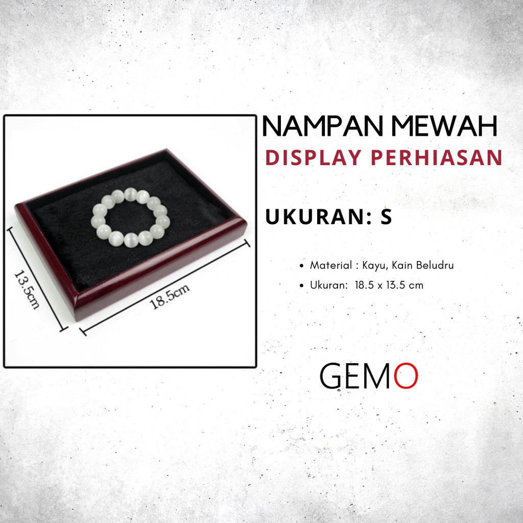 Baki Nampan Tray Mewah Untuk Tempat Perhiasan / Jewelry Cincin Kalung Anting Permata  Murah Unik Lucu