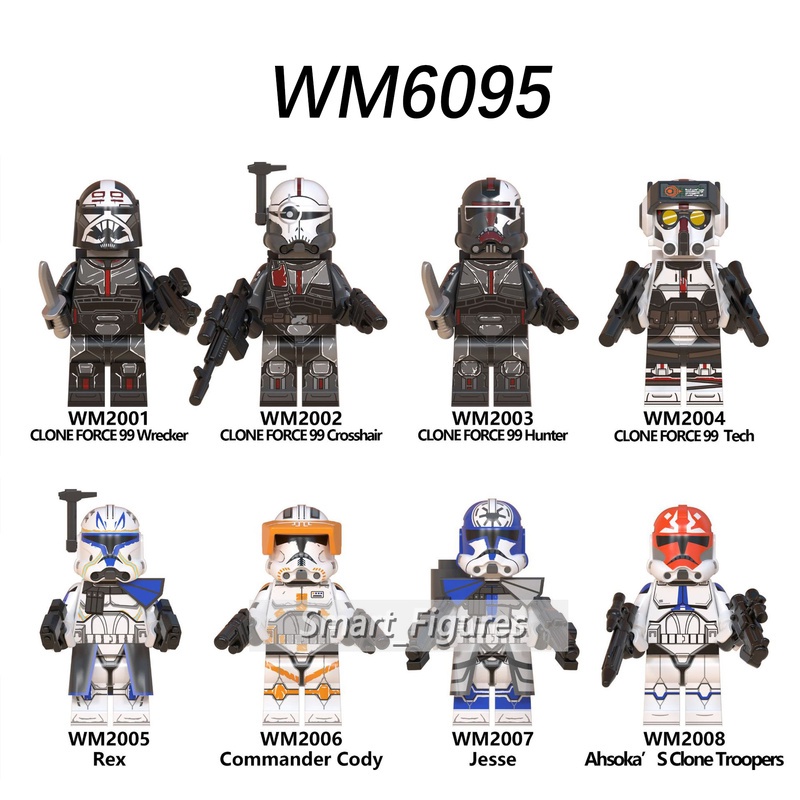 Mainan Action Figure Mini Figures Jessie Fixer Scorch Rex Bo Katan Kryze Captain Gregor Star Wars WM Untuk Hadiah