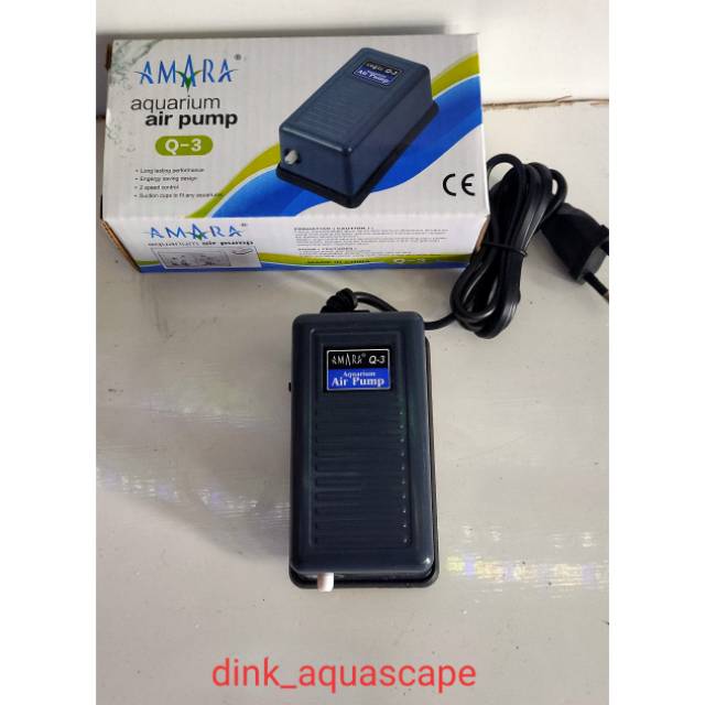 Pompa Udara Air Pump Aerator Aquarium Amara Q3 Shopee Indonesia