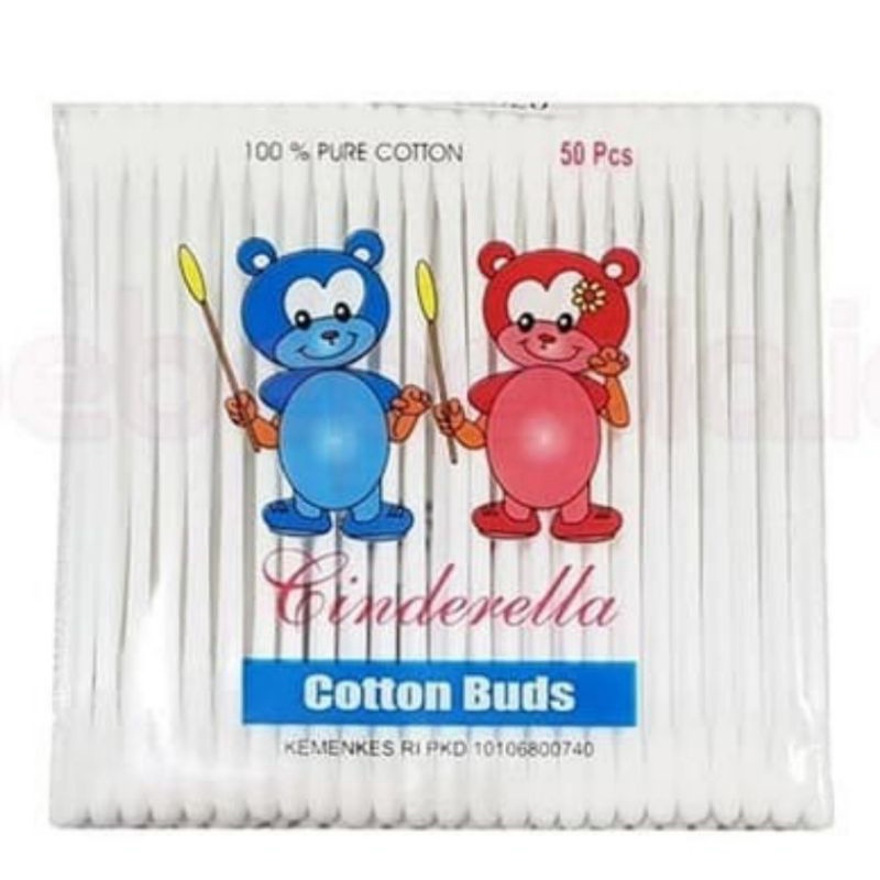 Cutton Bud Baby Merk Cinderella Isi 50