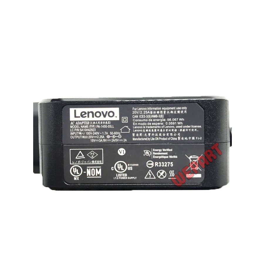 Adaptor Charger Lenovo Thinkpad X1 Tablet X270 X250 720-13IKB 720-15IKB 910-13IKB Yoga 5 Pro Ori