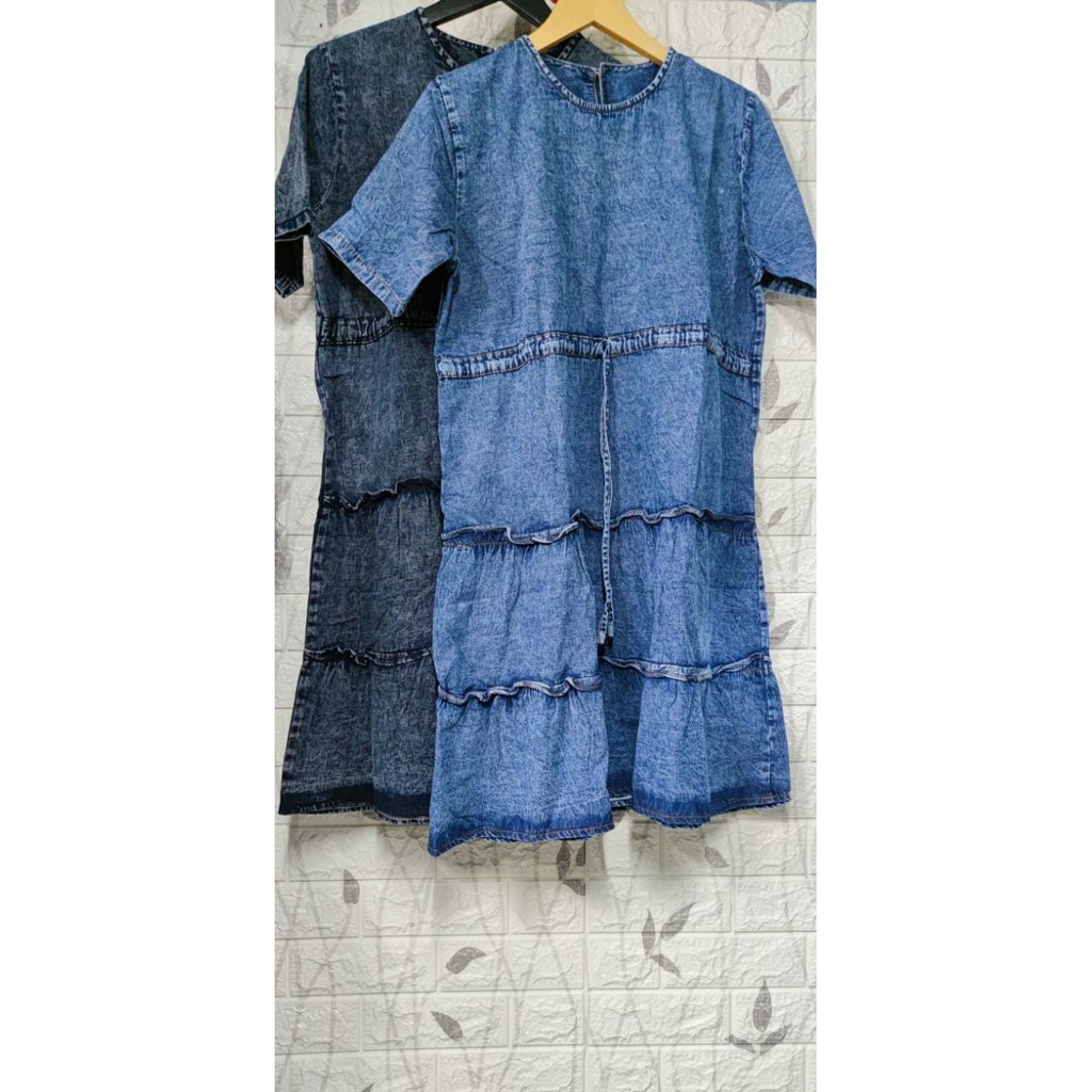 FIT TO XXL KAYLA DRESS JEANS VARIASI TALI SERUT