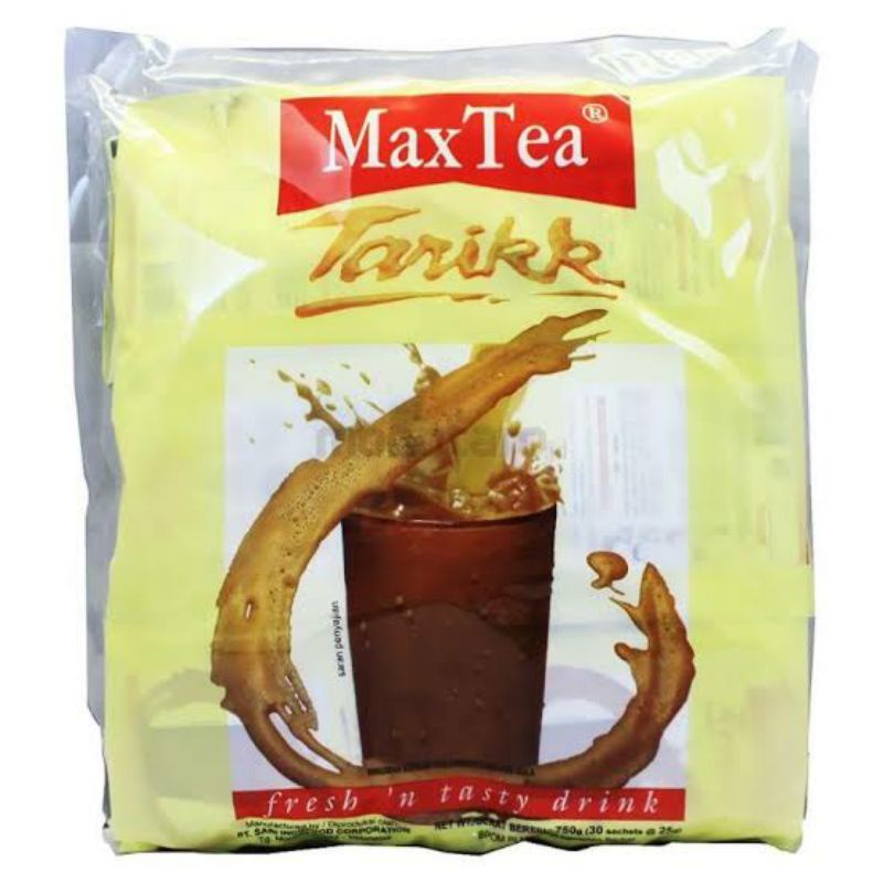 

Max teh tarik. Produk asli Malaysia (isi 30 sachet)