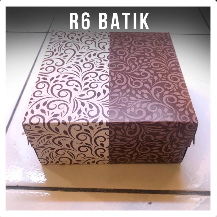 

Dus Kue 15 x 15 x 6, 8 | R6 Batik AK - 310 gram