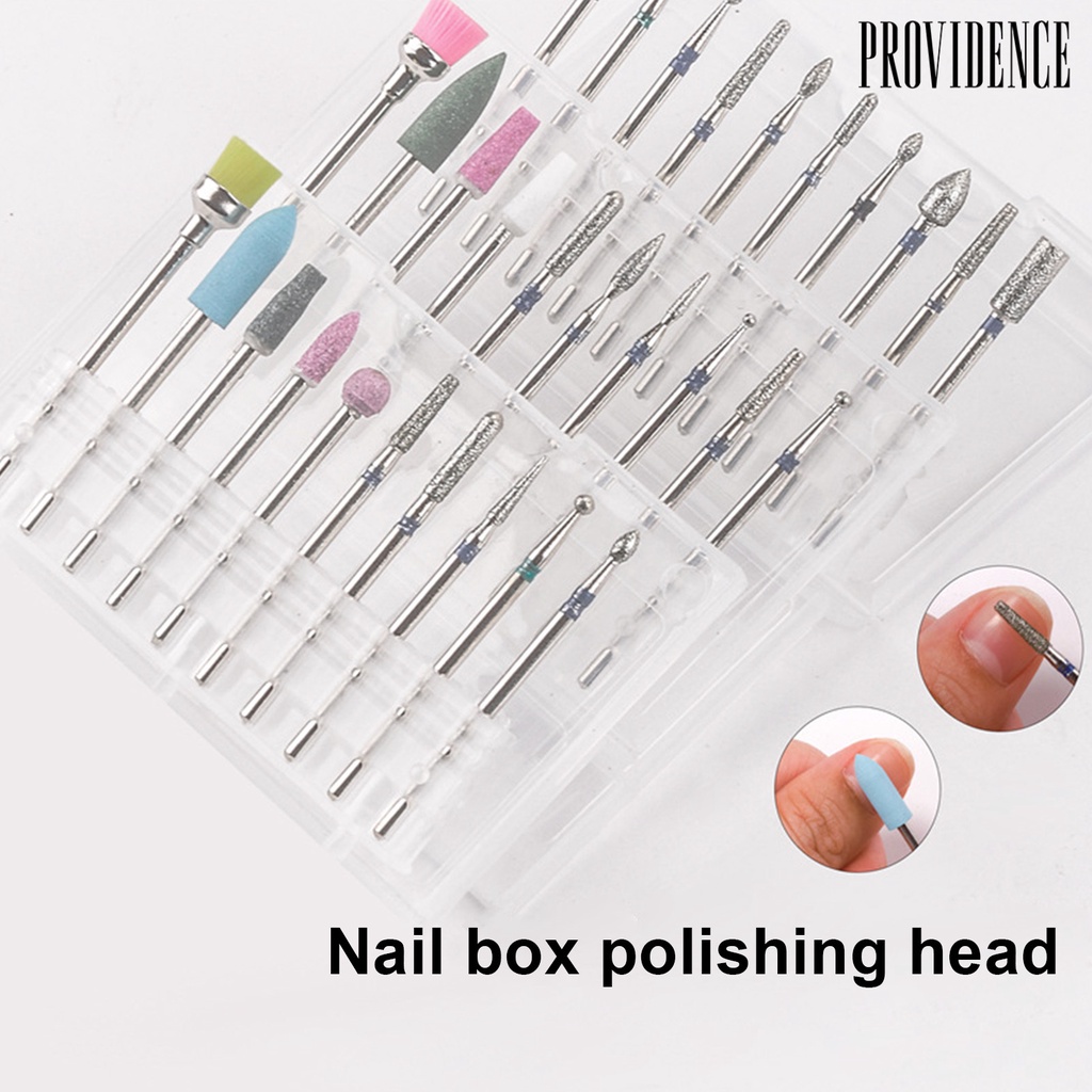 Providence 10Pcs/Set Manicure Polisher Impact Resistance Excellent Durability Tungsten Steel Nail Drill Bites Set for Women