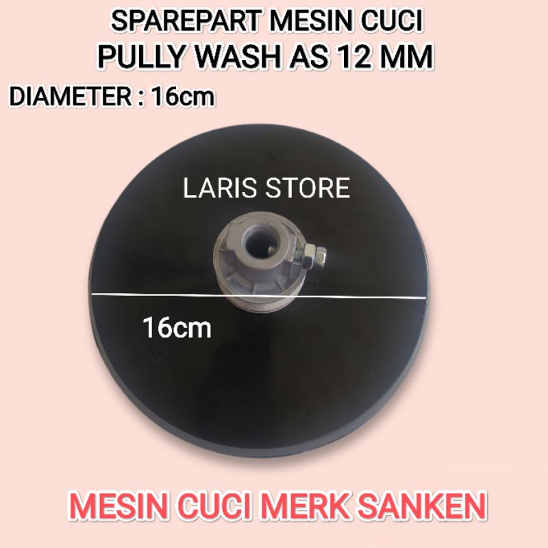 PULLY / PULI DINAMO WASH AS 12 MM MESIN MERK SANKEN DLL BERKUALITAS