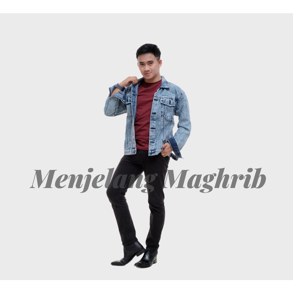 Jaket Jeans Blue Snow