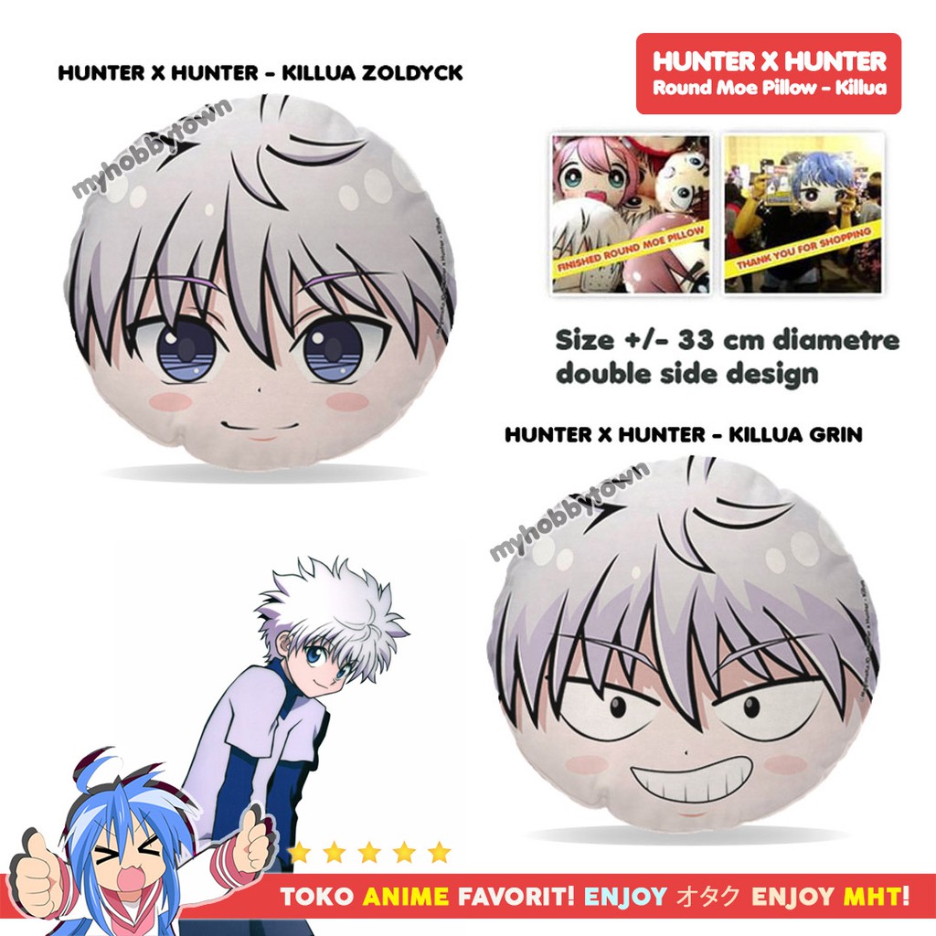 Bantal Bulat Anime Hunter x Hunter HxH Killua