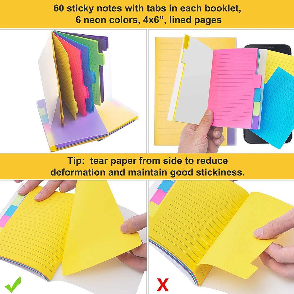 Agustinina Sticky Notes Alat Tulis Anak Sekolah Planner Stiker Notepad Tulisan Pad Self Adhesive Bendera Index Tab