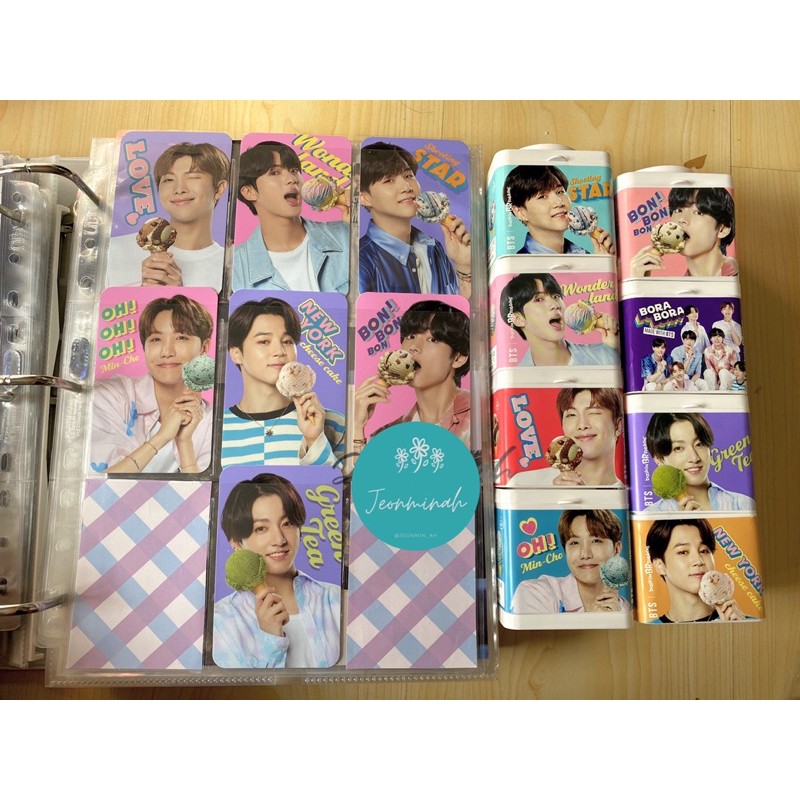 BTS Baskin Robbins Photocard Block Ice