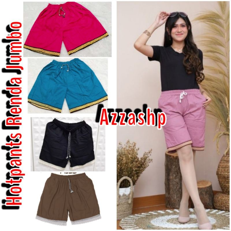 Hotpants Renda Pendek Jumbo