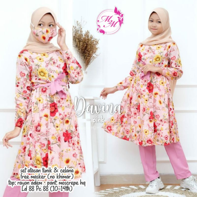 SET ANAK CEWEK M2M DAVINA 210121