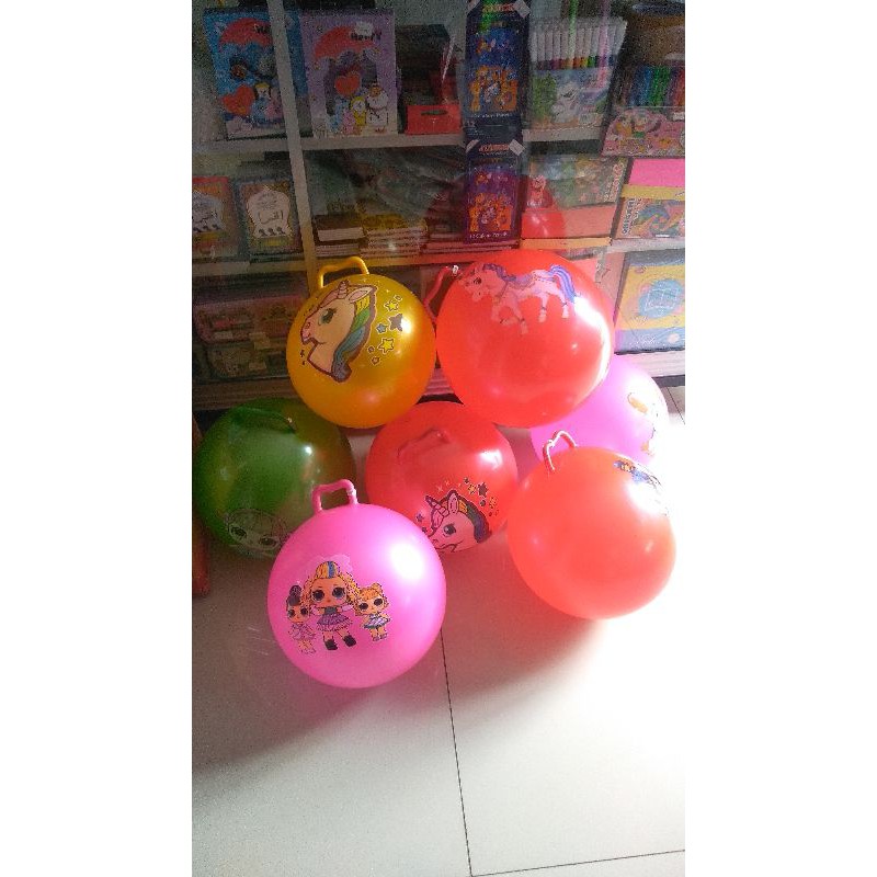 JUMPING BALL BOLA KARET MAINAN ANAK