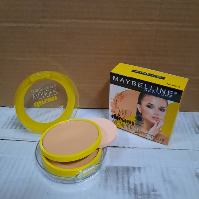 Bedak maybelline kuning 2in1