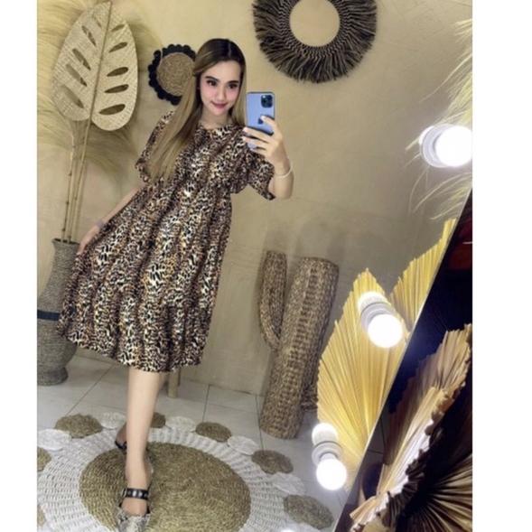 TGL.26Au22ᵞ ‑ DRESS Jumbo DASTER MANOHARA LD 110, LD 120 BIGSIZE BALI LEOPARD