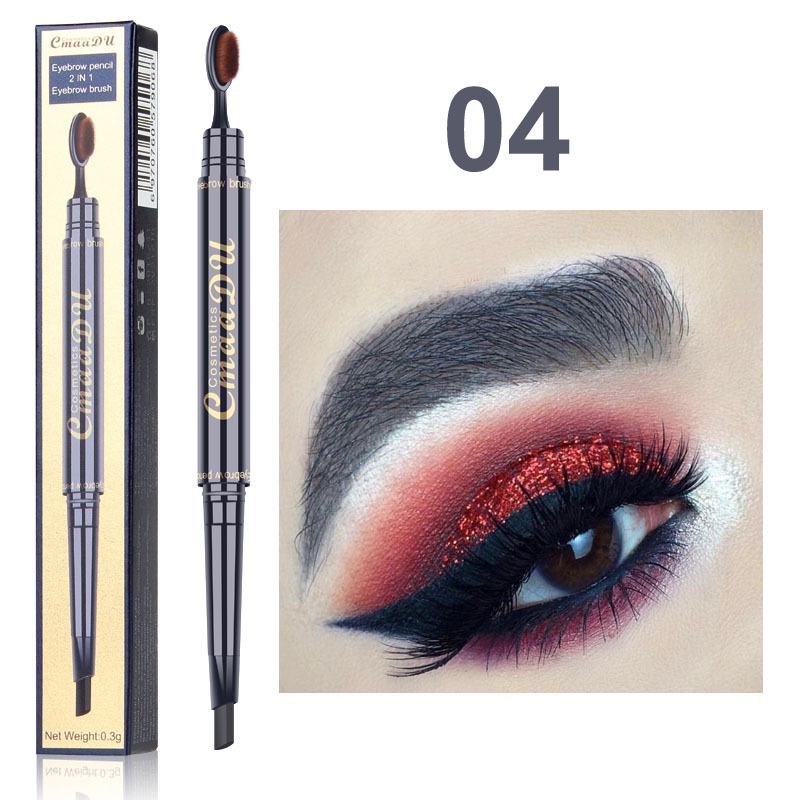 CMAADU EYEBROW PENCIL 2 IN 1 EYEBROW BRUSH