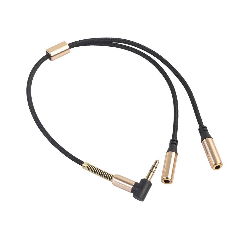 (ELEGANT) Kabel Adapter Splitter Y Male Ke Female 3.5mm Untuk Earphone / MP3 Player