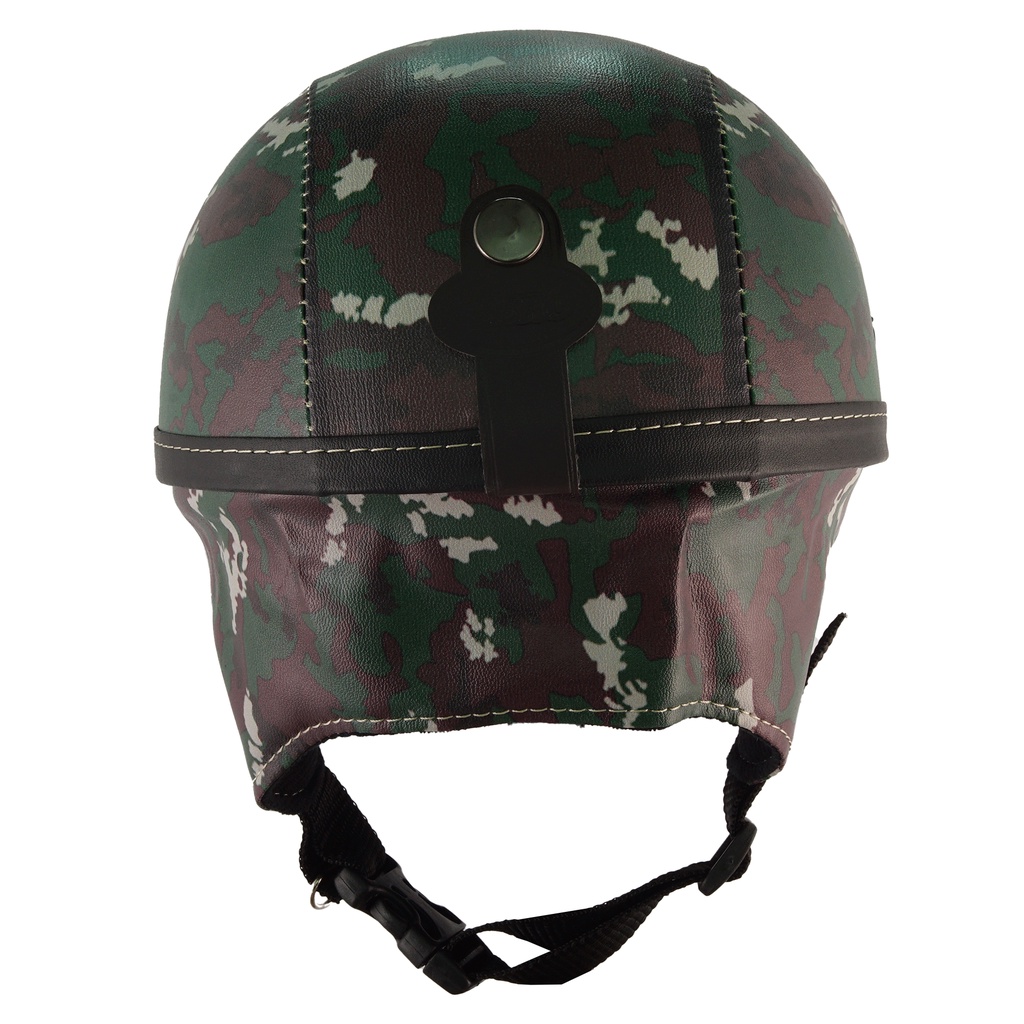 Helm Anak Untuk Usia 1-4 Tahun Motif Army - Hijau Hitam