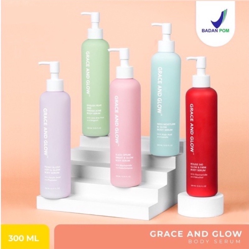 ✨Up Your Look✨ Grace and Glow Series Body Wash serum hair mist shampoo deodorant BPOM sabun jerawat badan