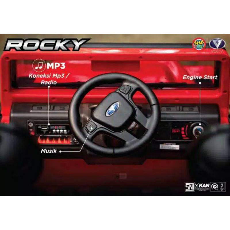 Mobil aki anak Off-Road SHP Volta Jeep Rock  5008 dan Mobil Aki Off-Road SHP Volta Commando 50888-6