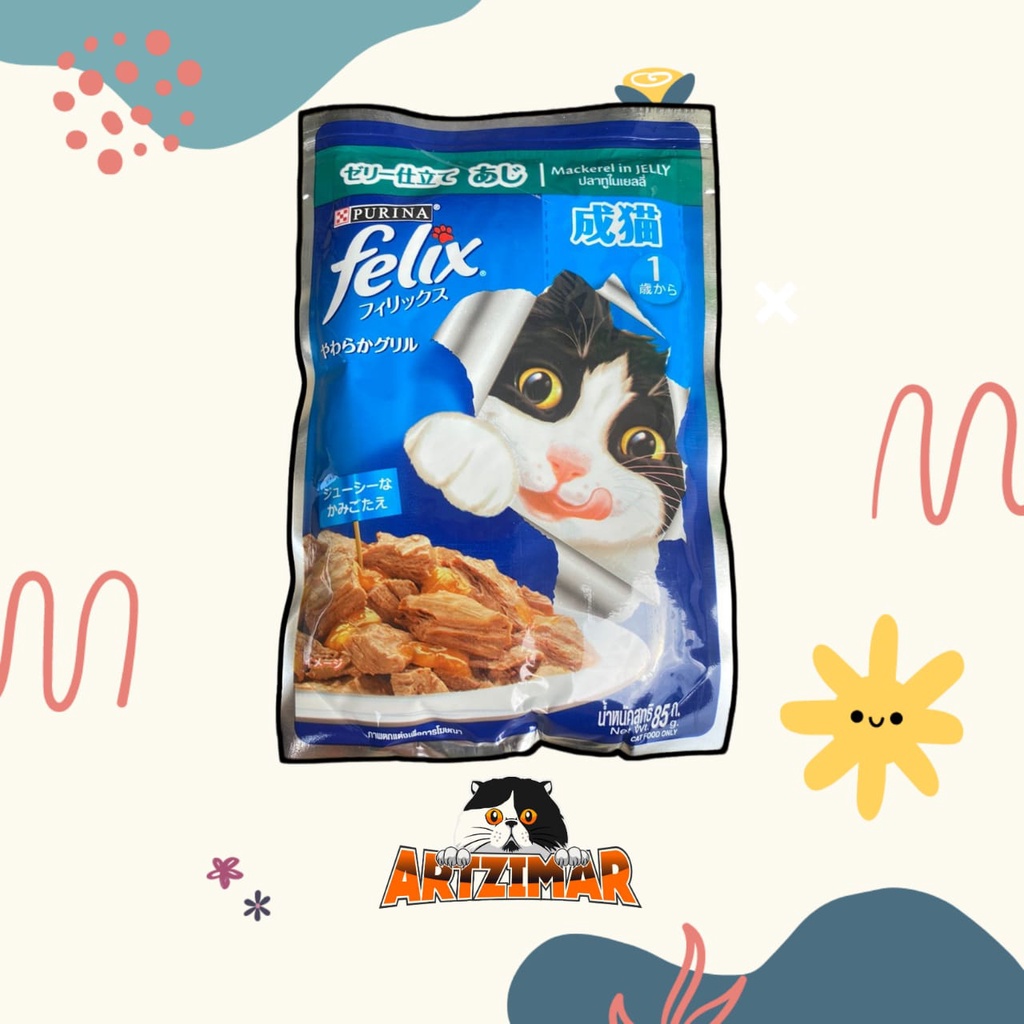 Felix Cat Pouch 85gr Makanan Kucing Basah Sachet/Wetfood