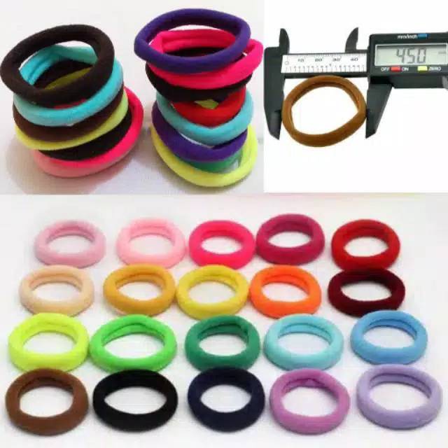 RECOMMENDED - ECER 72PCS Ikat Rambut DONAT / Kunciran Rambut / Karet Rambut / Kunciran Donut-2