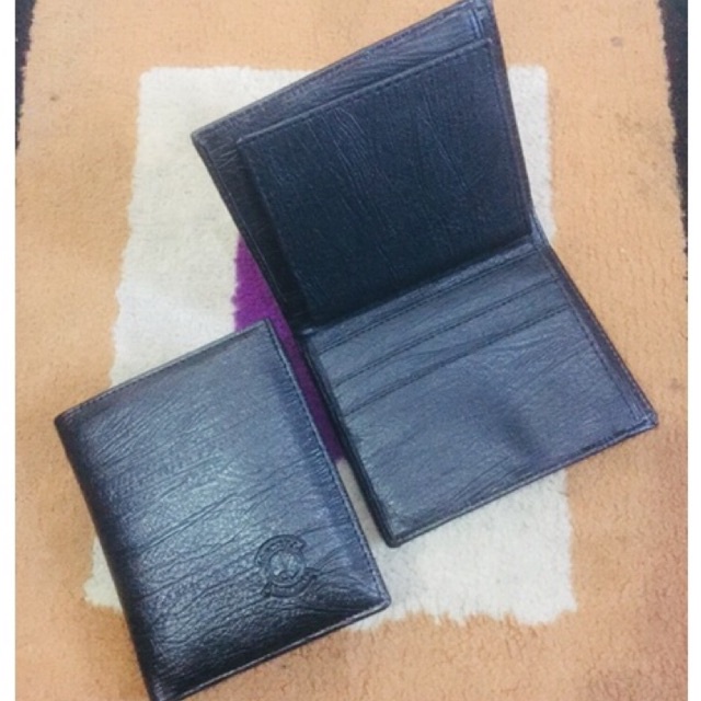 dompet lipat buku pria bahan kulit sintetis lokal Bona serat kayu #dompet #dompetlipat #dompetpria