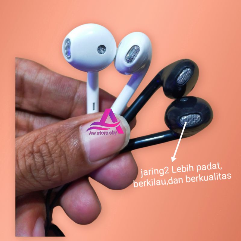 EARPHONE OPPO ORIGINAL BAWAAN SUPER BASS STEREO HEADSET OPPO A33 A53 A52 A92 A5S A54 A15S A16