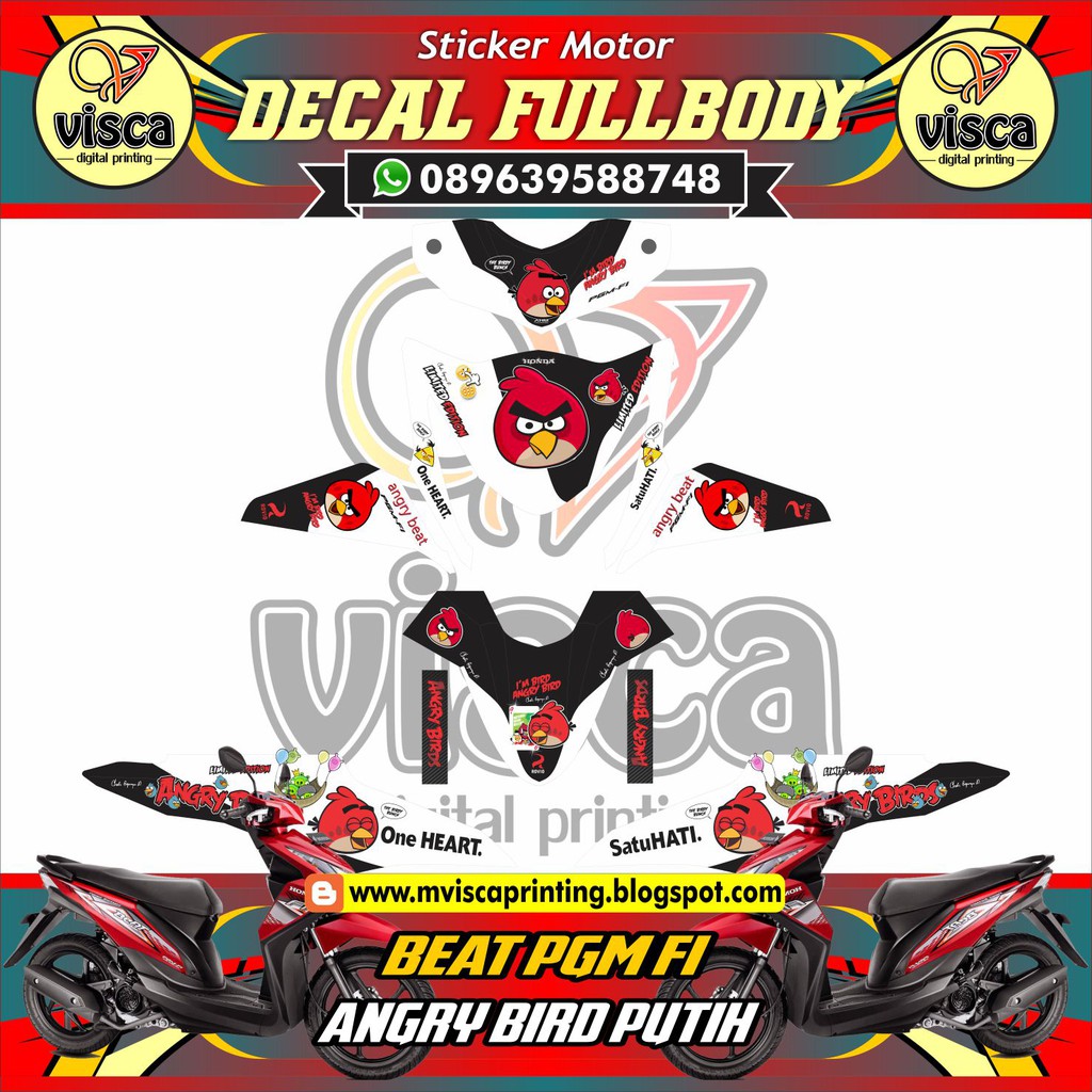 Variasi Motor Beat Fi Sticker Motor Beat Stiker Decal Beat Stiker