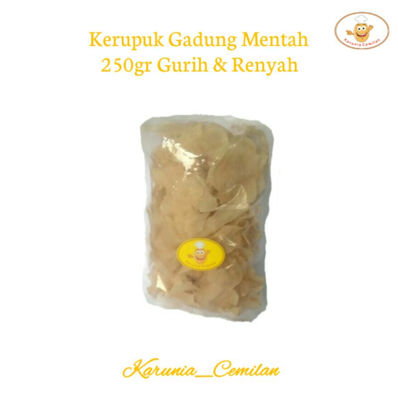 

kerupuk Gadung Enak Gurih Renyah Makanan Tradisional Kemasan 250gr
