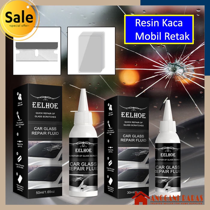 Resin Kaca Mobil Lem Kaca Retak Poles Kaca Mobil Alat Reparasi Kaca EELHOE