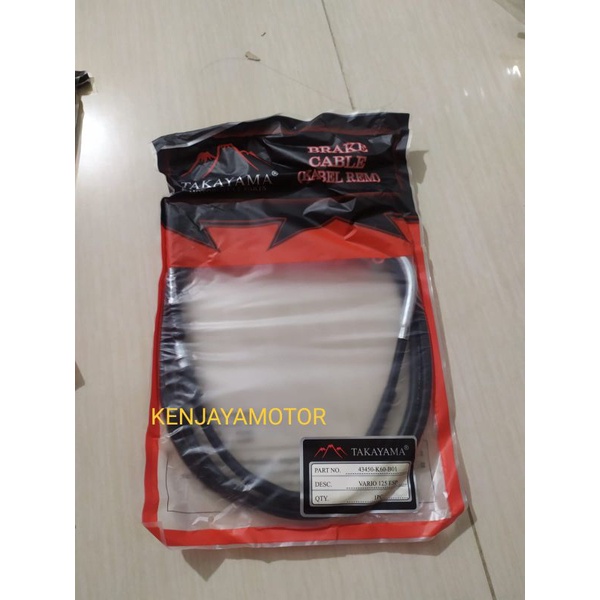 KABEL REM BELAKANG VARIO 125 ESP 43450K60B001 HIGH QUALITY