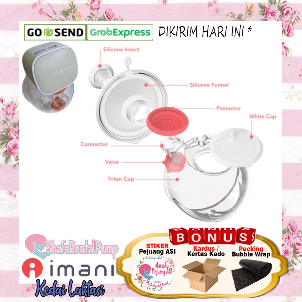 White Cap Imani i2+ /Tutup diafragma Imani i2+ / Sparepart imani i2+